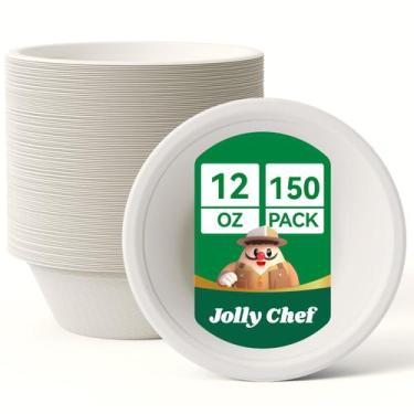 Imagem de Taça de papel descartável JOLLY CHEF Compostable 350 mL (pacote com 15