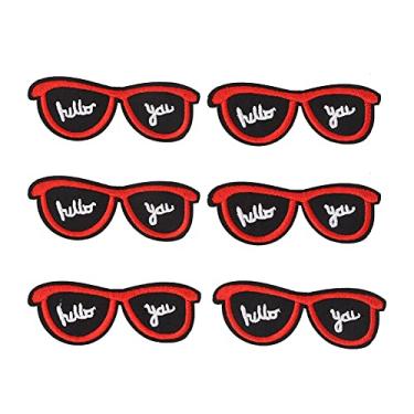 Imagem de Crachá de Pano Decoração Apliques Acessórios de Roupas Artesanais para Bugigangas DIY [6pcsset, Adesivos de Pano] (#6)