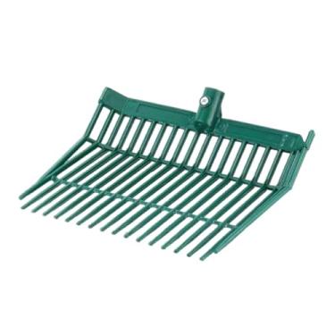 Imagem de Generic Cabeça de substituição para garfo de esterco, com dentes angulares, cabeça de garfo inclinado, ancinho para esterco de cavalo para jardinagem, Verde