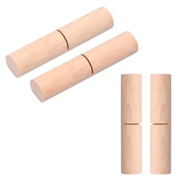 Imagem de QENWKXZ 4 pinças de nó de aperto, ferramenta de aperto de nó para contas de silicone, cola de nó de contas, prendedor de madeira para pulseiras, chaveiros e pulseiras