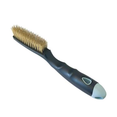 Imagem de Escova de Aço com 4 Fileiras com Cabo de Plástico - 0.2024 - PINCÉIS COMPEL