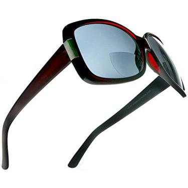 Imagem de SAMBA SHADES Óculos De Sol Bifocais Para Leitura, Estilo Jackie O'French Riviera Sunreaders, Vermelho +3,00