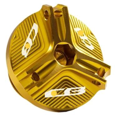 Imagem de BYYINGSUS Compatível com CB 1000R CB1000RR CB650R CB 650R 300F CB500F CB500X CB600F CB650F 900F CB1100 Tampa de parafuso de óleo de motor (ouro CB)