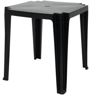 Imagem de Mesa Quadrada Tambaú Preta - 92314009 - Tramontina Mesa Quadrada Tambaú Preta - 92314-0...