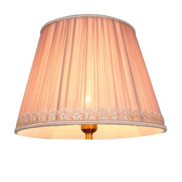 Imagem de lamp shades Abajur plissado de tecido feito à mão, luminária de mesa, piso, capa de reposição em formato de leque, 7,87" superior x 11,81" inferior 8,66"(Figure 2)
