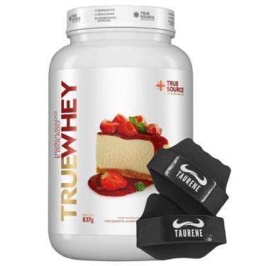 Imagem de True Whey Protein Torta De Morango 837G + Luva True Source