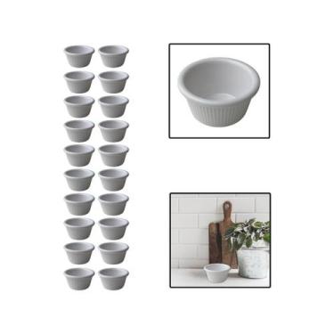 Imagem de Kit 20 Molheiras De Melamina Shoyu Molhos Ketchup 8 Cm 80Ml - Unyhome