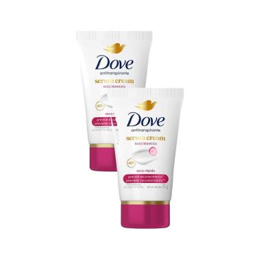 Imagem de Kit 2 Desodorante Dove Antitranspirante Creme Sérum Previne Escurecimento 50g