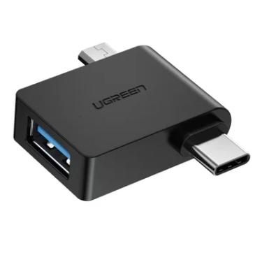 Imagem de Adaptador Ugreen Micro USB,USB-c Macho Para USB 3.0 Fêmea