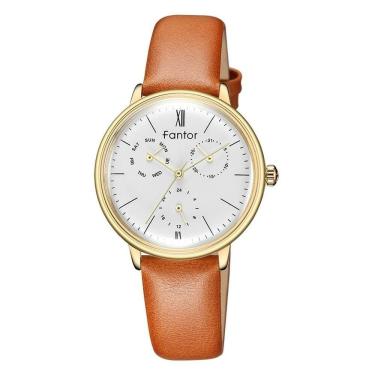 Imagem de Relógio Feminino Fantor Wf1008l à Prova D'água Ouro