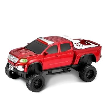 Imagem de WS-X65 Caixa de Som Bluetooth em Formato de Caminhonete Vermelha, 10W, Alto-Falante Subwoofer, 5h Autonomia, 25x13x12.2cm, com Cabo USB e P2