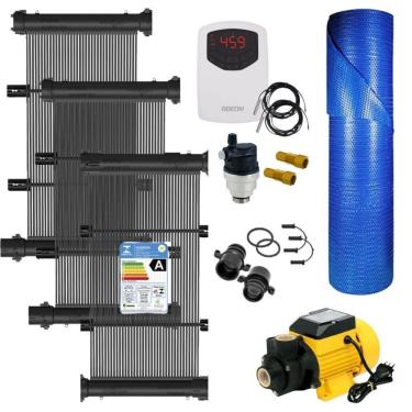 Imagem de Kit Aquecedor Solar Para Piscinas De Até 10M² Ou 14 Mil Litros