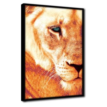 Imagem de Quadro Decorativo Textura Cx Alta Leoa Cores 1 Pç 40x60 