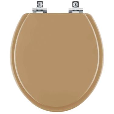 Imagem de Assento Sanitário Com Fechamento Lento Convencional Oval Amendoa Para Vaso Ideal Standard