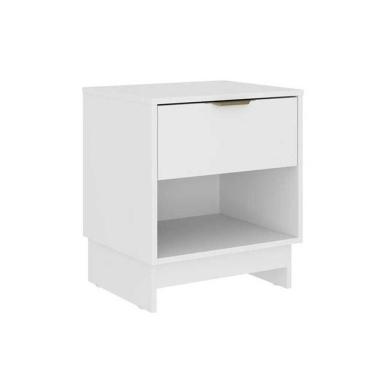 Imagem de Mesa Cabeceira Infantil 1145 Com 1 Gaveta Branco Carraro