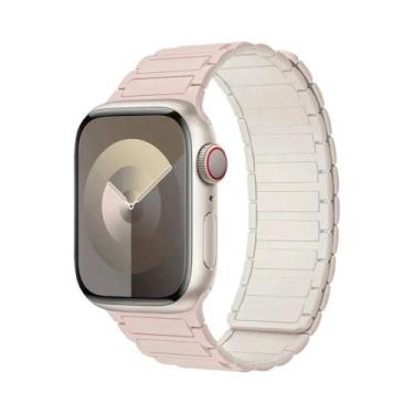 Imagem de Pulseira De Silicone Magnética Para Apple Watch De 40mm 44mm 45mm 49mm