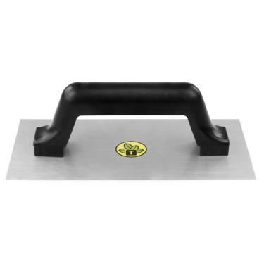 Imagem de Desempenadeira Metálica de Base Lisa Tramontina sem Dentes com Cabo Plástico