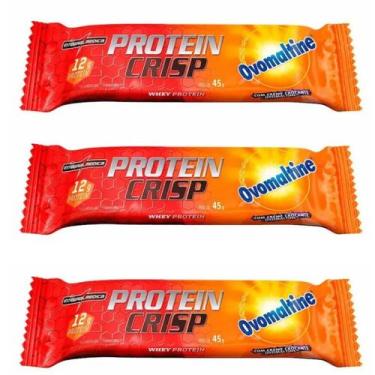 Imagem de Kit 3 Protein Crisp Bar Ovomaltine 45g Unidade Integralmedica