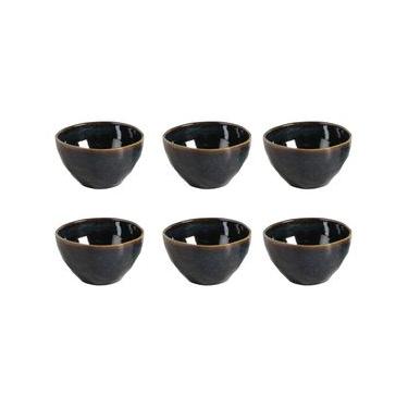 Imagem de Conjunto de Bowls Orgânicos Oceano Porto Brasil em Stoneware 558ml – 6 Peças