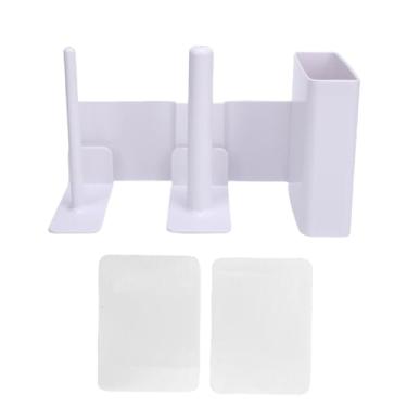 Imagem de AUNMAS Organizador de Copos para Máquina de Raspadinha FS299 FS300 FS301, Suporte 3 Em 1 Montado Lateralmente para Canudos de Tampas de Copos, Com Design Inclinado de 35 Graus, Material (Branco)