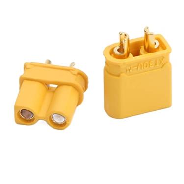 Imagem de CUOFYUNL XT30U Macho Fêmea Conector Plugues Peça de plugue banhado a ouro para RC Lipo Bateria Modelo de navio de aviões de carro RC