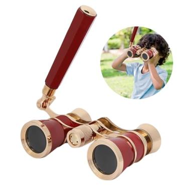 Imagem de Generic Telescópio Binocular Opera 3X25 Portátil de Visualização Clara para Teatros, Lente óptica BK7 para Mulheres, Meninas, Crianças, Vermelho/preto/branco (opcional) (#01)
