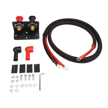 Imagem de Ymiko Postes de Partida de Bateria de 3/8" para Serviços Pesados ​​com Capa Protetora Kit de Terminal de Carregamento 250A para Carros, Caminhões, Barcos, ATVs e UTVs Terminais de Bateria Remotos