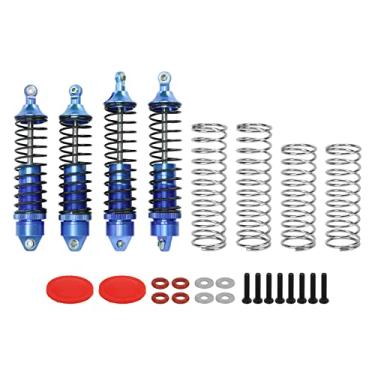 Imagem de Ainoli 4 unidades/conjunto amortecedor traseiro dianteiro em liga de alumínio completo para Arrma para carro Senton 1/10 RC (Azul escuro)