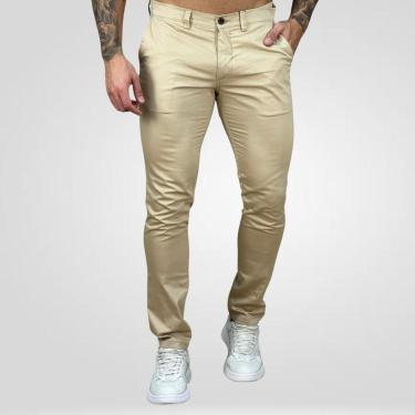 Imagem de Calça Alfaiataria Creme Masculina Skinny - Kanzo-Masculino