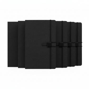 Imagem de Caderno de Anotações com Capa Dura, Tecido Poliéster, Fechamento em Metal, 80 Folhas Pautadas, 21,4x14,5x1,5cm (10, Preto)