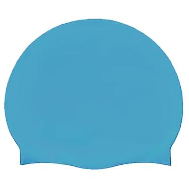 Imagem de Touca De Natação Silicone Resistente Grande XL - Tamanho GG para cabelos Volumosos -touca de natação para Piscina e Mar(Azul Royal)