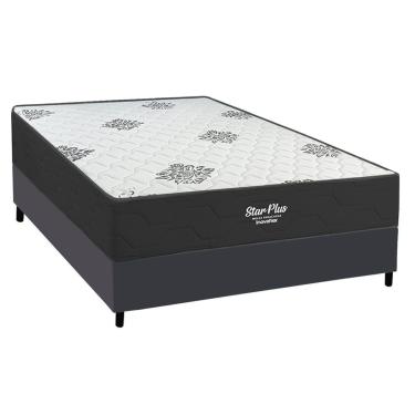 Imagem de Cama Box Casal + Colchão Ortopédico Inovaflex Star