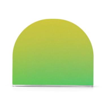 Imagem de JUZIHAI Suporte de guardanapo amarelo neon para mesa dispensador de guardanapo de acrílico suporte de lenços independente para cozinha sala de jantar bar festa decoração de casa