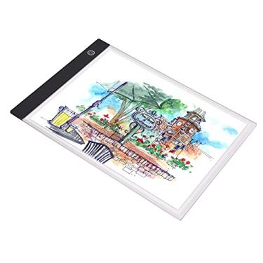 Imagem de Quadro de Luz LED Ultra-fino A2 com Brilho Ajustável Alimentado por USB Mesa Desenho para Artistas Design Tatuagem Esboç