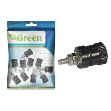 Imagem de 10X Borne Para Plug Banana Preto 14X33Mm - Green