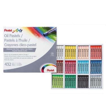 Imagem de Giz Pastel OLEOSO PentelArts 12 Cores 432 unidades - PENTEL