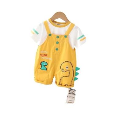 Imagem de Conjunto De Verão Para Bebês 2 Peças Camiseta De Dinossauro Em Estilo 