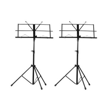 Imagem de COMP Kit com 2x Suportes para Partitura Hayonik SP100 Preto com Altura