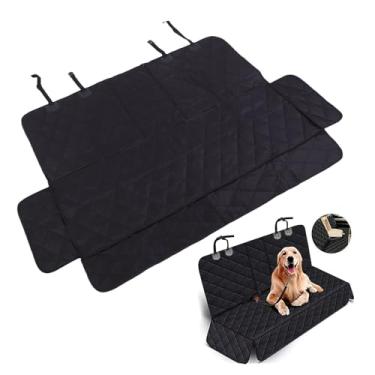 Imagem de Luocute Capa de Assento de Carro para Cachorro, Protetor de Assento de Banco para Animais de Estimação Em Tecido Oxford à Prova D'água e Antiderrapante Com 2 Fivelas de Liberação Rápida, (Preto)