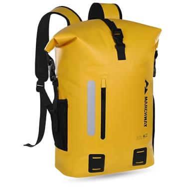 Imagem de MARCHWAY Mochila impermeável para caminhadas, caiaque (amarela, 30L)