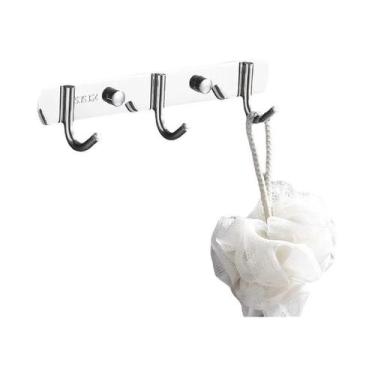 Imagem de Prateleira Organizadora De Parede Para Banheiro E Cozinha Em Cor Aço C