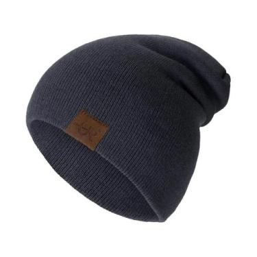 Imagem de Gorro Unissex Quente E Macio De Tricô Casual Para O Inverno Estiloso E