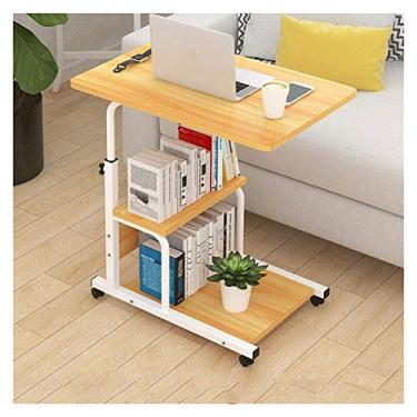 Imagem de U5GAAALPPQ9 Mesa para laptop, mesa de mesa, altura ajustável, portátil, mesa de cama giratória, sofá, mesa de pé levantada, mesa de computador portátil para sala de estar e quarto