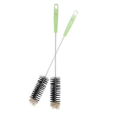 Imagem de 2pcs Ultra Long Bottle Brush Cerdas Flexíveis com Arame de Aço Inoxidável Cabo Resistente Furo Limpador Multiuso para Recipientes e Garrafas Estreitas