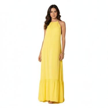 Imagem de Vestido Longo Frente Única Forrado Festa Madrinha Formatura - CCS MANI