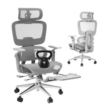 Imagem de Forzolit Cadeira de escritório ergonômica com apoio para os pés