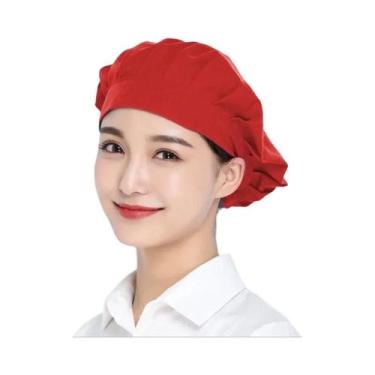 Imagem de Boné De Chef Ajustável Unissex Para Catering, Cozinha, Serviço De Alim