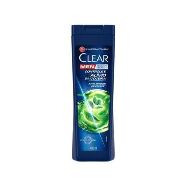 Imagem de Shampoo Anticaspa Clear Men Controle e Alívio da Coceira 400ml