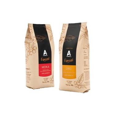 Imagem de Café Torrado em Grão Especial Moka e Oro - 2 Pacotes de 500g