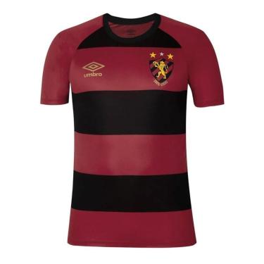 Imagem de Camisa Umbro Sport Recife I 2025/26 Torcedor Replica Masculina - Vermelho e Preto 2GG-Masculino